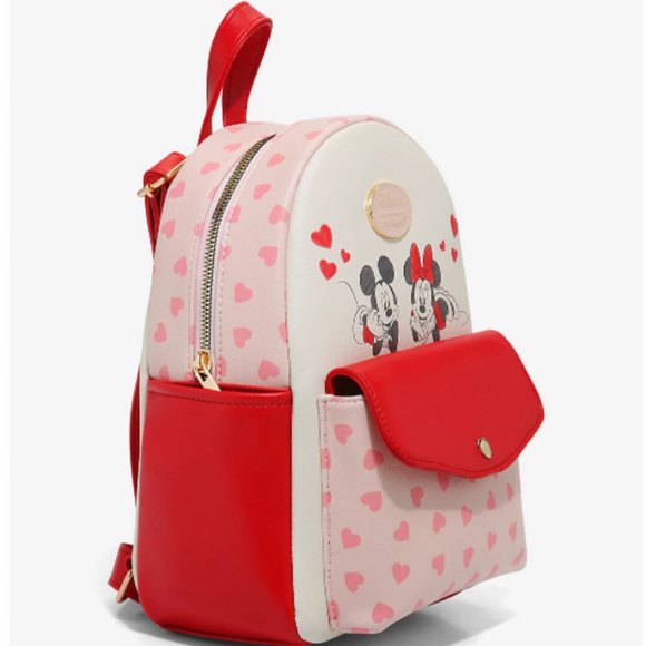 Her Universe Disney Mickey Mouse & Minnie Mouse Hearts Mini Backpack New main image 4
